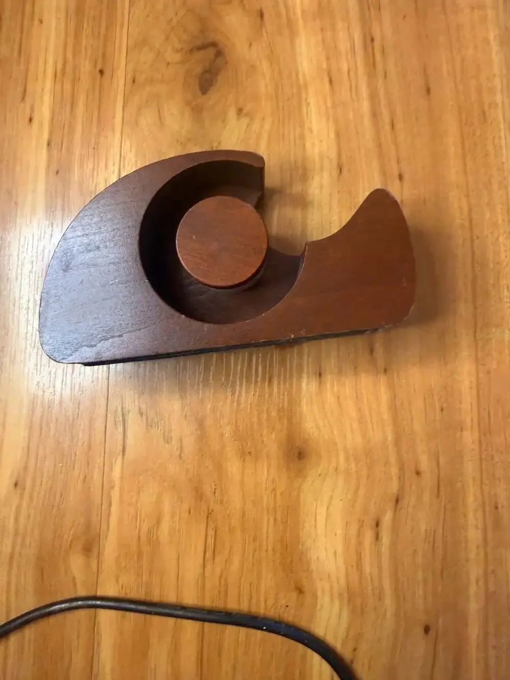 Levenger Wooden Desktop Tape Dispenser